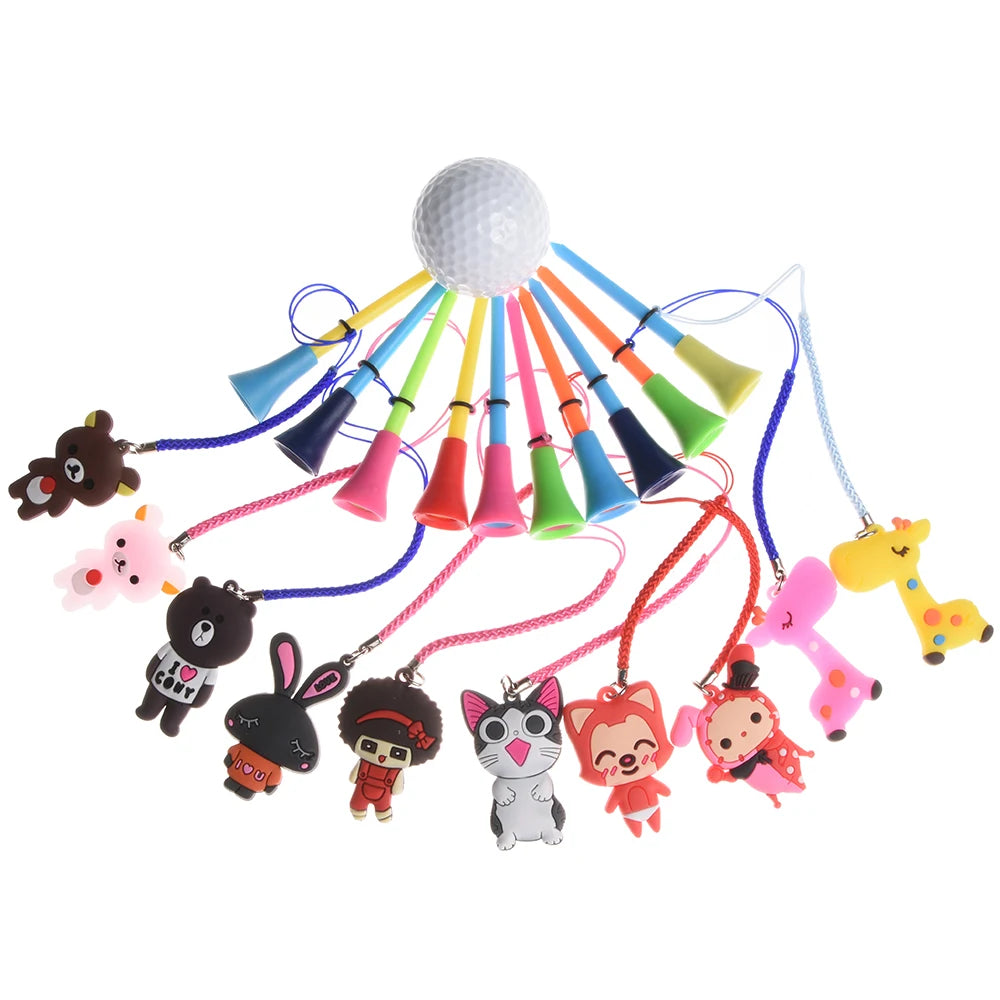 10Pcs Golf Rubber Tees
